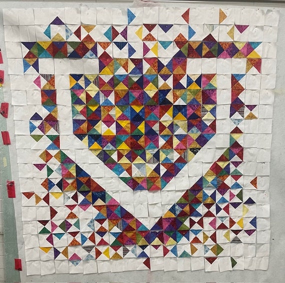 Letter V Quilt Pattern