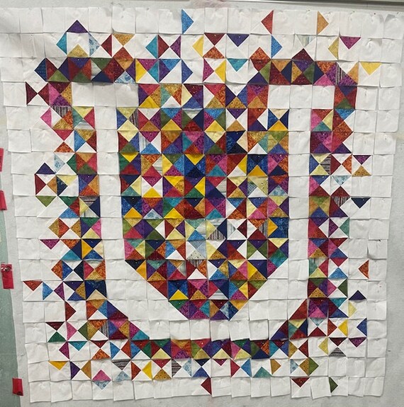 Letter U Quilt Pattern