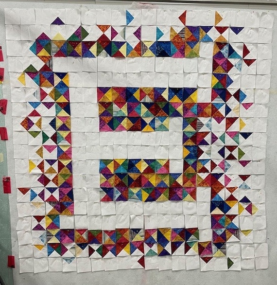 Letter E Quilt Pattern
