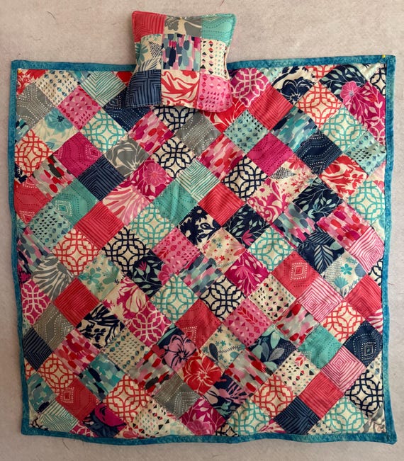 DOLL QUILT with matching Pillow.