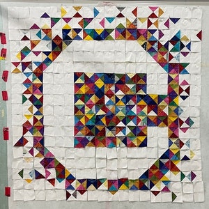 Motif de courtepointe lettre C
