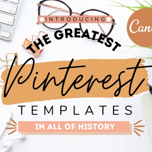 50 Pinterest Canva Templates, Pinterest Pins, Canva, Pinterest Pin Templates, Pink, Brown, Pinterest Pins, 50 Total, Safa Digital Designs