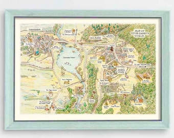Beatrix Potter World Map - PNG Download Istantaneo - Etsy