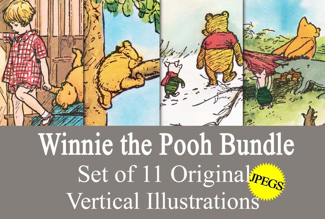 Winnie the Pooh Wall Decor Classic Pooh Printable Digital Etsy