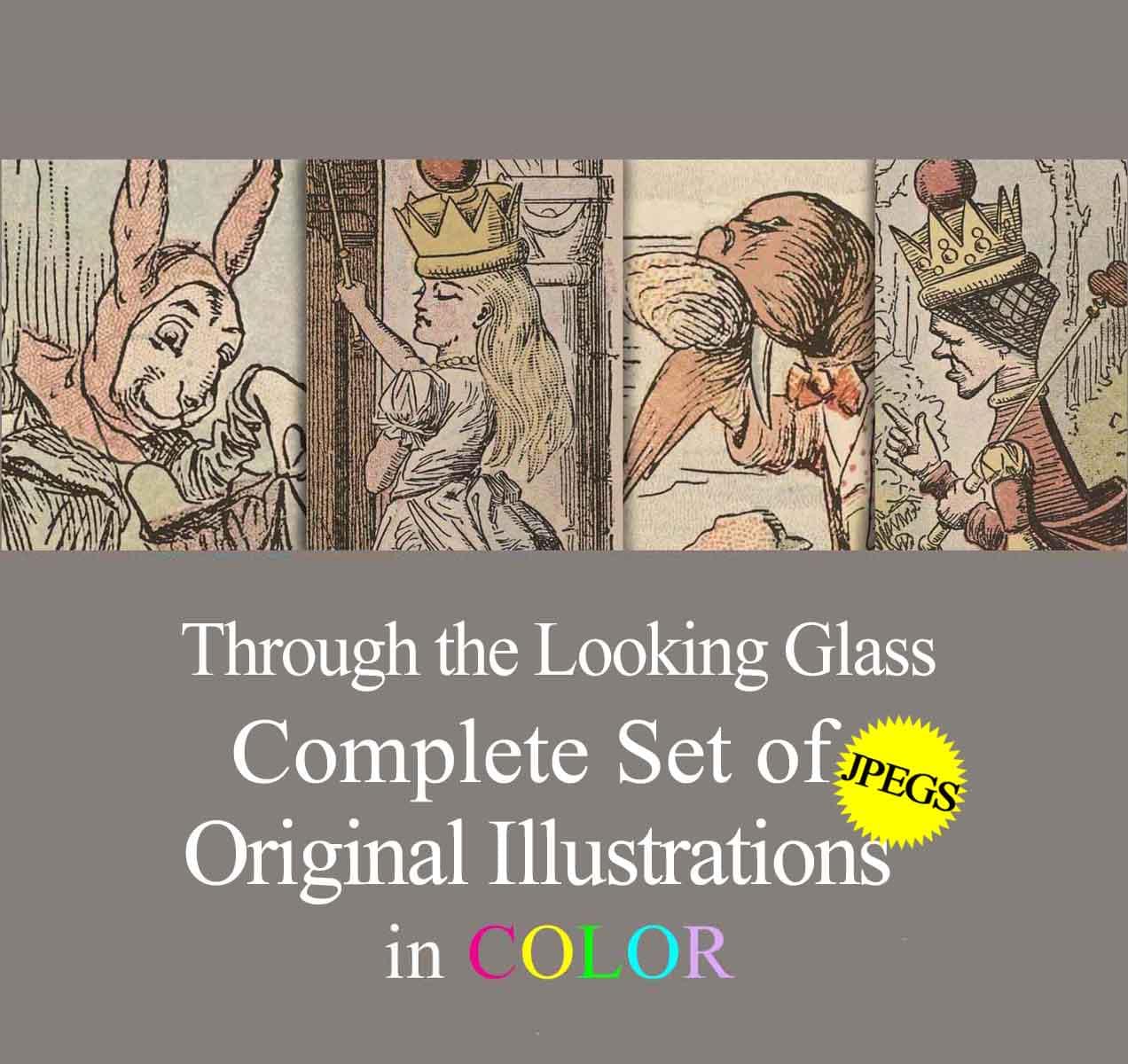 Vintage Alice in Wonderland Printable Through the Looking Glass ...