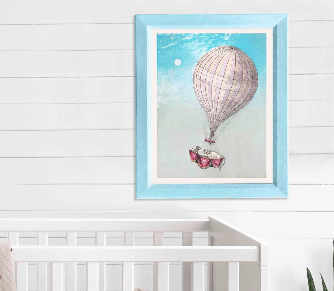Vintage Kids' Wall Decor Digital Download Printable Wall Art Pastel