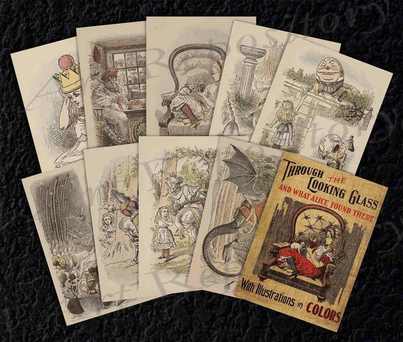 Vintage Alice in Wonderland Printable Through the Looking Glass ...