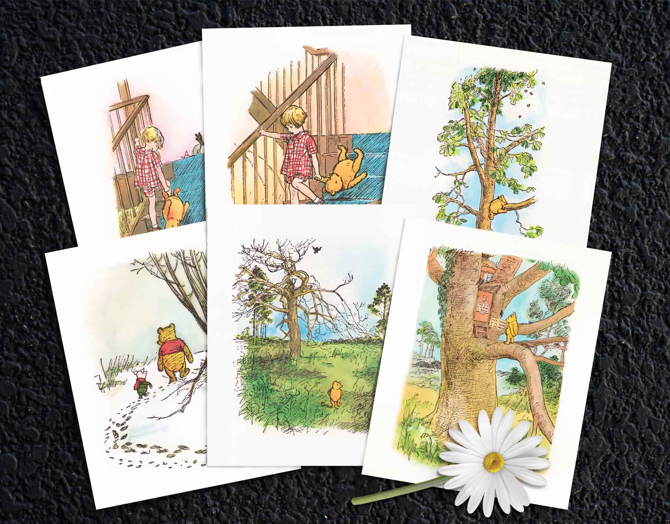 Winnie the Pooh Wall Decor Classic Pooh Printable Digital Etsy