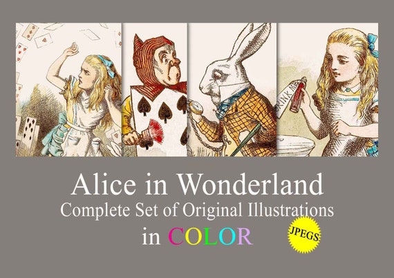 Gallery Of Art & Collectibles Inc. Alice in Wonderland Book Zip Around  Wallet