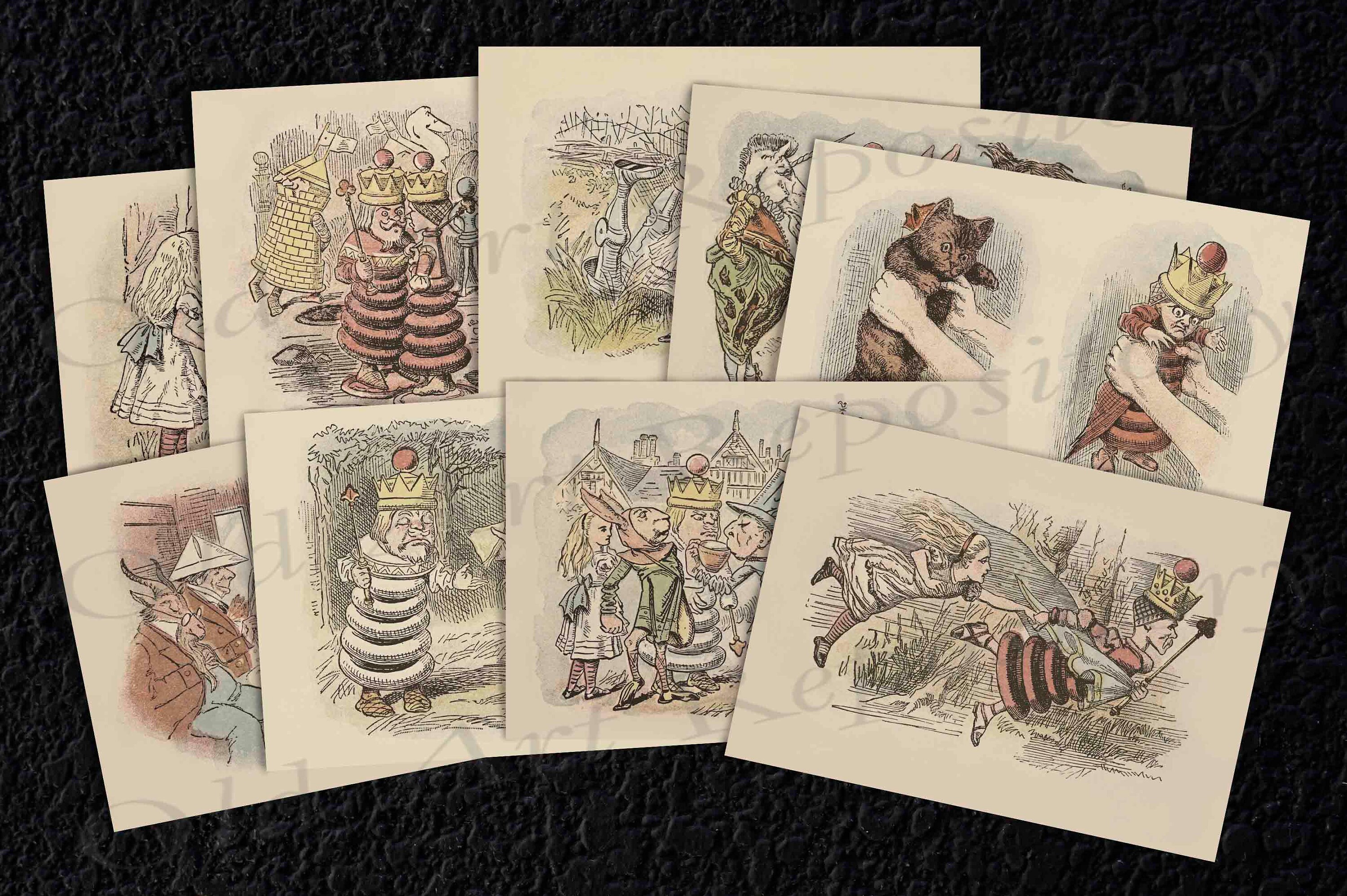 Vintage Alice in Wonderland Printable Through the Looking Glass ...