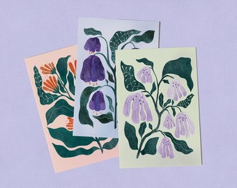 Carte postale Fleurs – DIN A6 Carte postale, Impression numérique, Impression, Illustration, Décoration, Fleurs, Fleurs