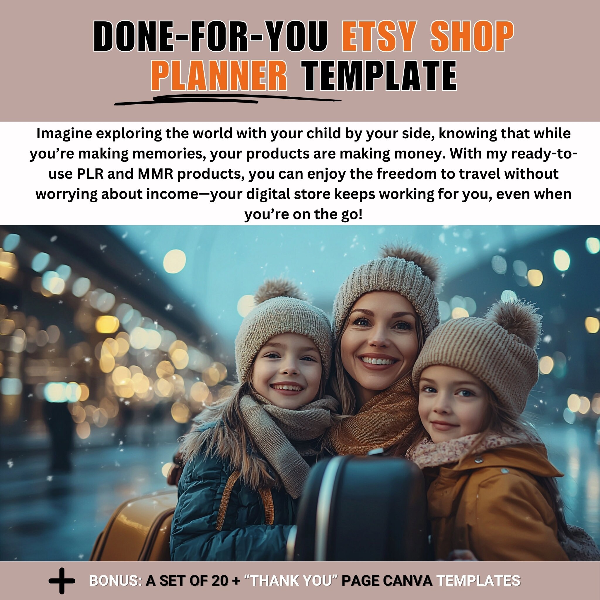 Etsy Shop Printable Planner Lead Magnet Etsy Templates Canva