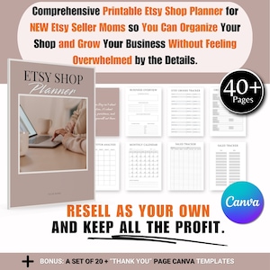 Etsy Lead Magnet and Printable Planner with MRR/PLR Rights