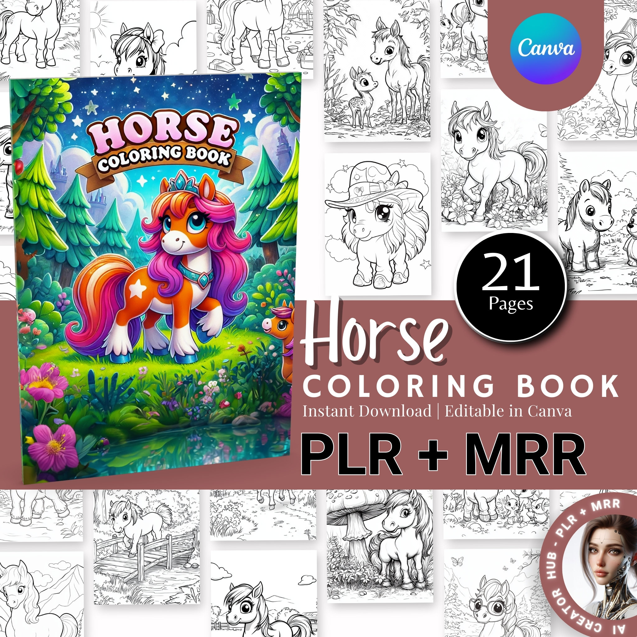 Why should you buy Enchanted - Coloring Pages (PLR)