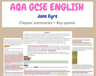 AQA GCSE ENGLISH Jane Eyre Notes