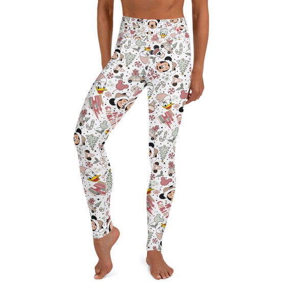 Mickey Christmas Yoga Leggings - Etsy