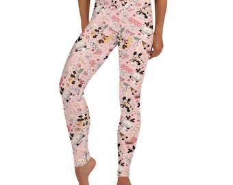 Leggings de yoga con el amor de Mickey y Minnie