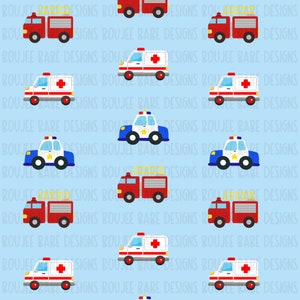 Ersthelfer Nahtlose Datei, Digitales Papier für Stoff Sublimation