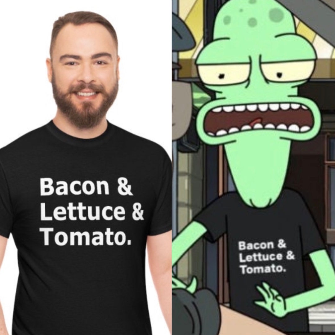Solar Opposite's Terry's Tee Graphic All Bacon Lettuce Tomato Gender Neutral Heavy Cotton Tee