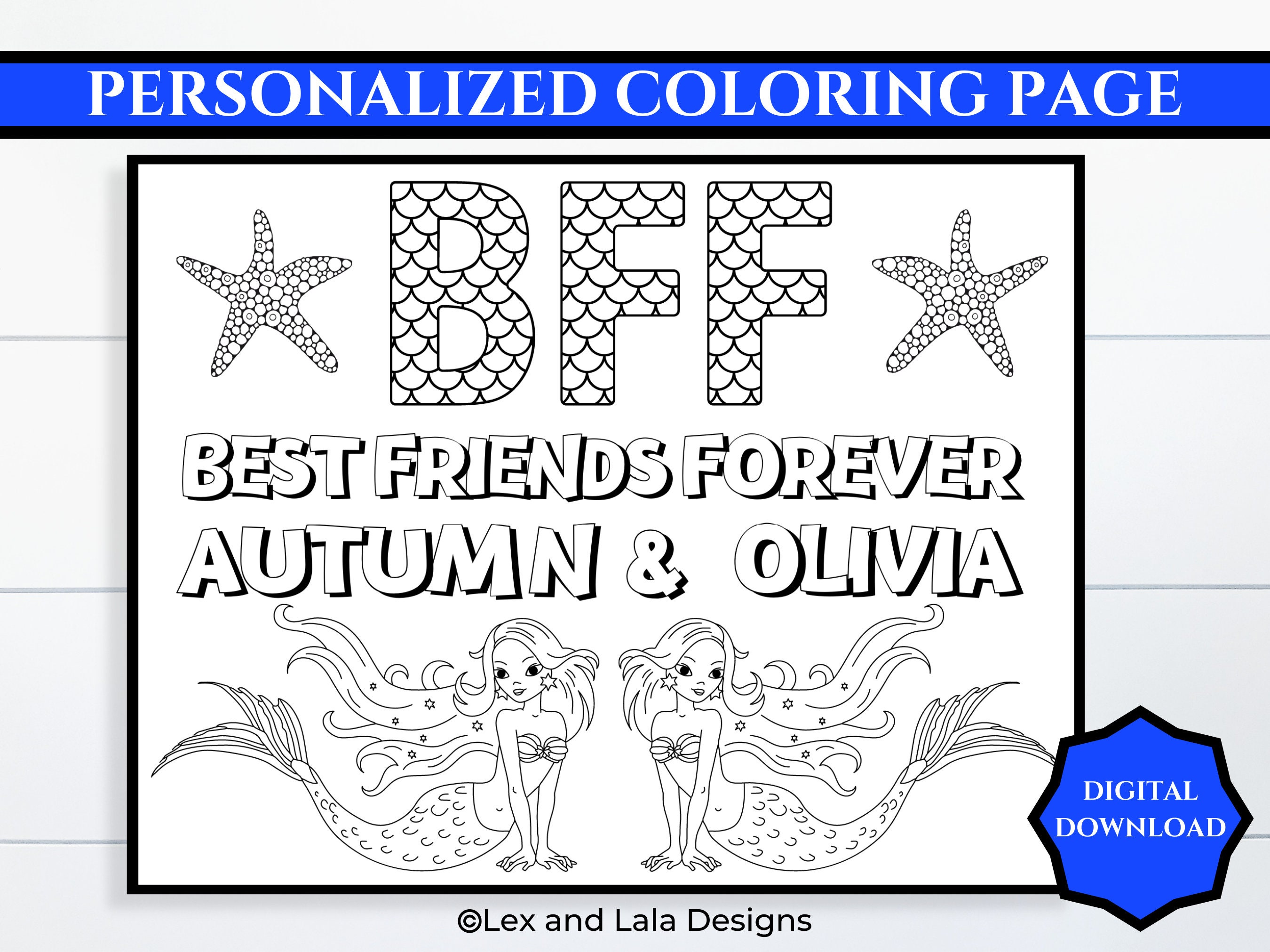 BFF (Best Friends Forever) 19 coloring page