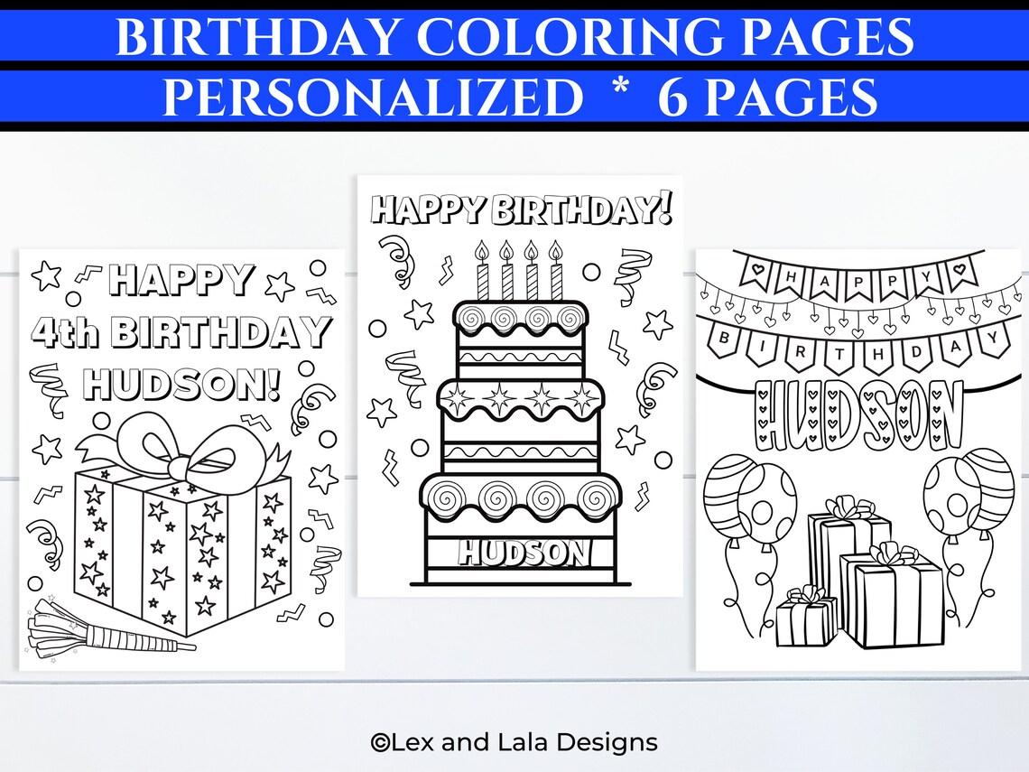 Personalized Birthday Coloring - Il 1140xN.4983779022 55b5 