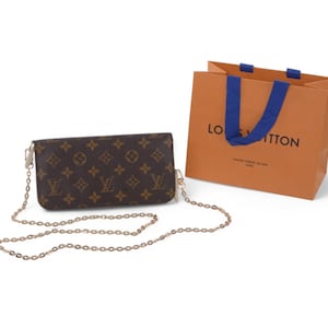 Louis Vuitton Insolite Monogram Reißverschluss Brieftasche aus Leder Elfenbein Umhängetasche