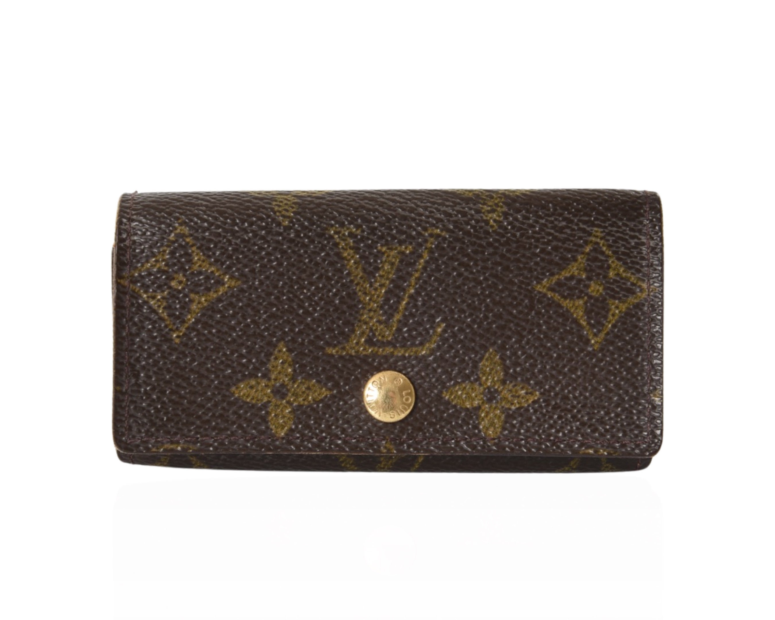 LOUIS VUITTON Reverse Monogram Canvas Card Holder Brown - 15% OFF