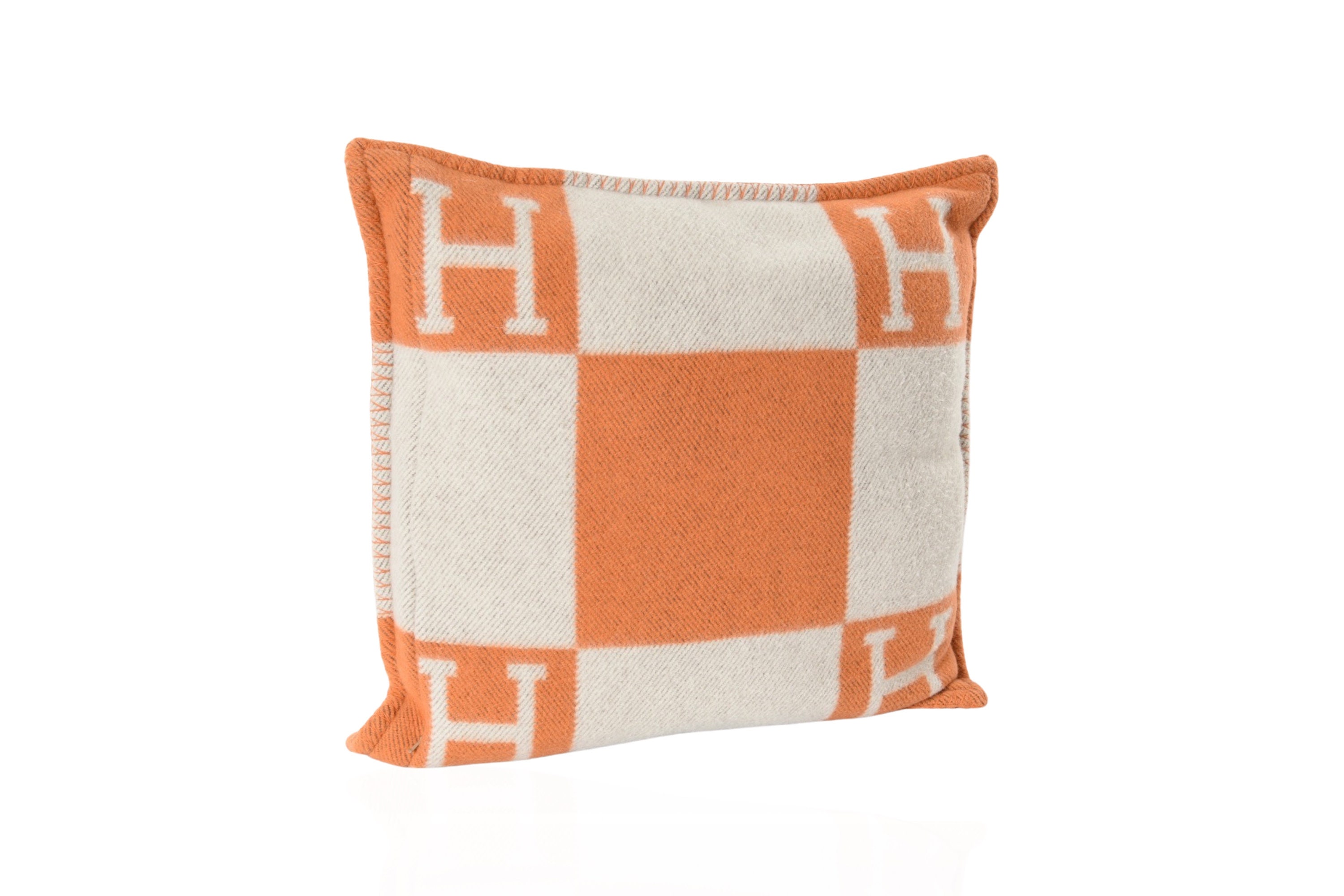 Hermès Avalon Pillow Merino Wool Cashmere Orange - Etsy