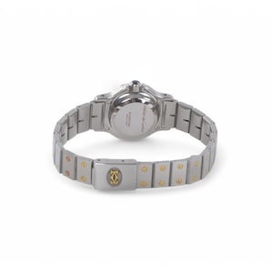 Cartier Santos Ronde Octagon Automatic SS x K18YG Gelbgold Weißes Zifferblatt Damen Bild 7
