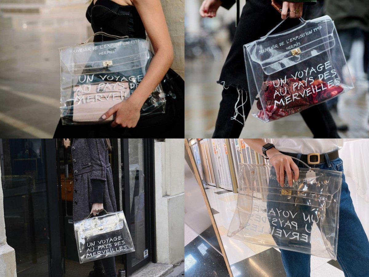 Hermès Vintage 'Un Voyage Au Pays Des Merveilles' Bolso Kelly de