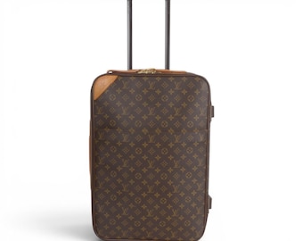 Louis Vuitton Monogram Canvas Pegase 55 Suitcase Travel Trolley Cabin Bag Weekend Designer Classic Authentic