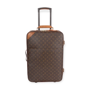 Louis Vuitton monogram canvas pegase 55 koffer reistrolley handbagage weekend designer klassiek authentiek