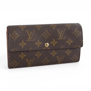 Louis Vuitton Sarah Monogram Wallet Vintage Leather Canvas Brown Crossbody Bag Designer Classic Authentic image 8