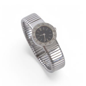 Bvlgari Bulgari BB 23 2TS Steel Watch Tubogas Women Wristwatch Ladies