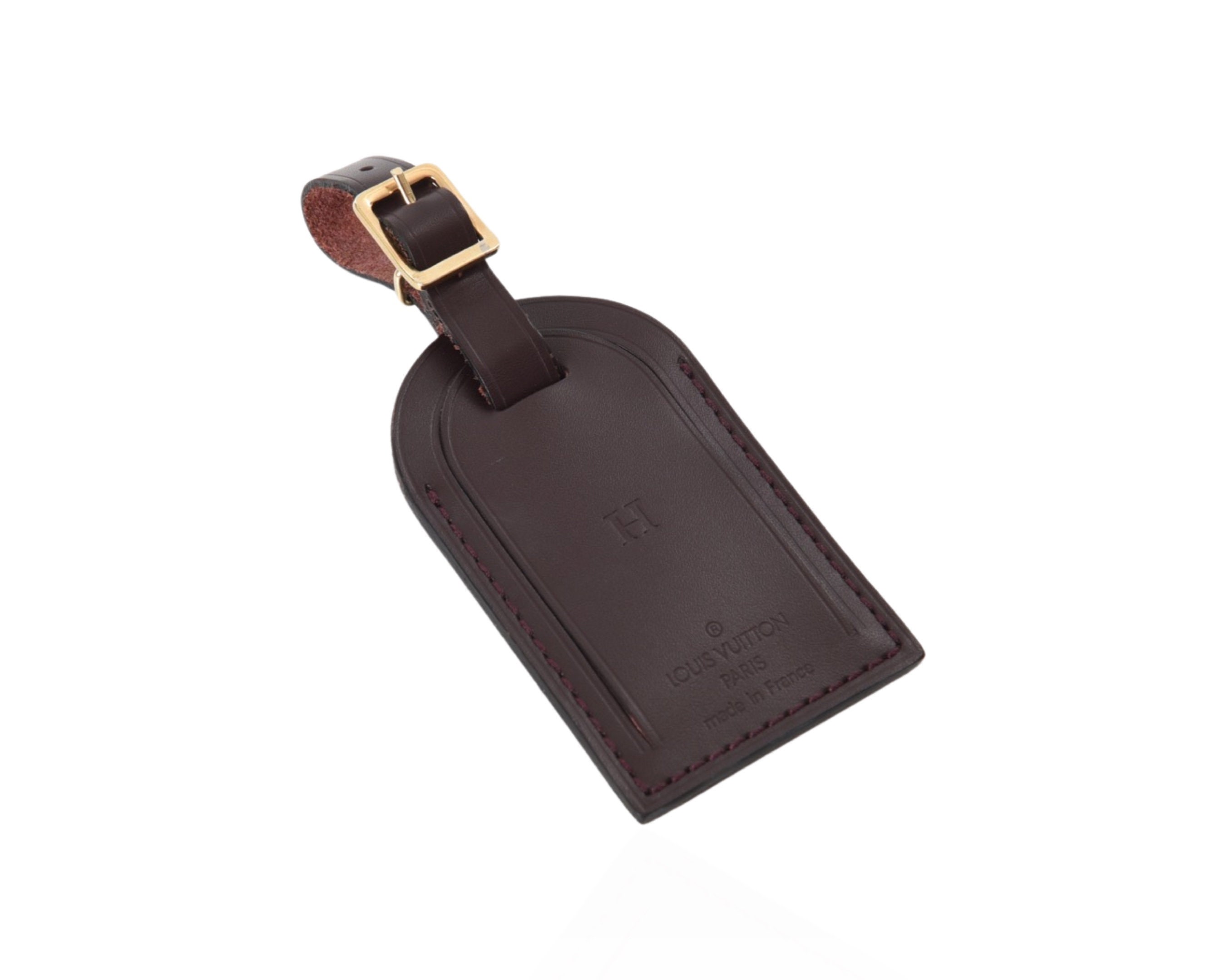 Louis Vuitton Leather Luggage Tag - Black - LOU779193