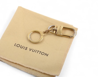 Louis Vuitton Ancre Gold tone Key Chain Holder Keyring Bag Charm Designer Classic Authentic
