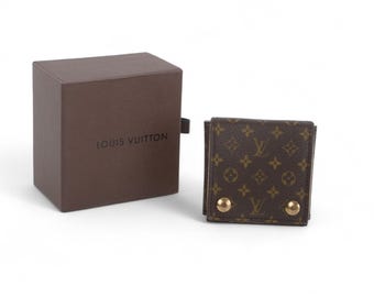 Louis Vuitton Jewelry Travel Case Pouch Vintage Monogram Designer Classic Authentic
