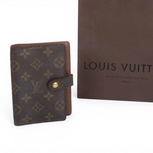 Louis Vuitton Monogram Canvas Agenda PM Filofax Calendar Case Notebook Vintage Designer Classic