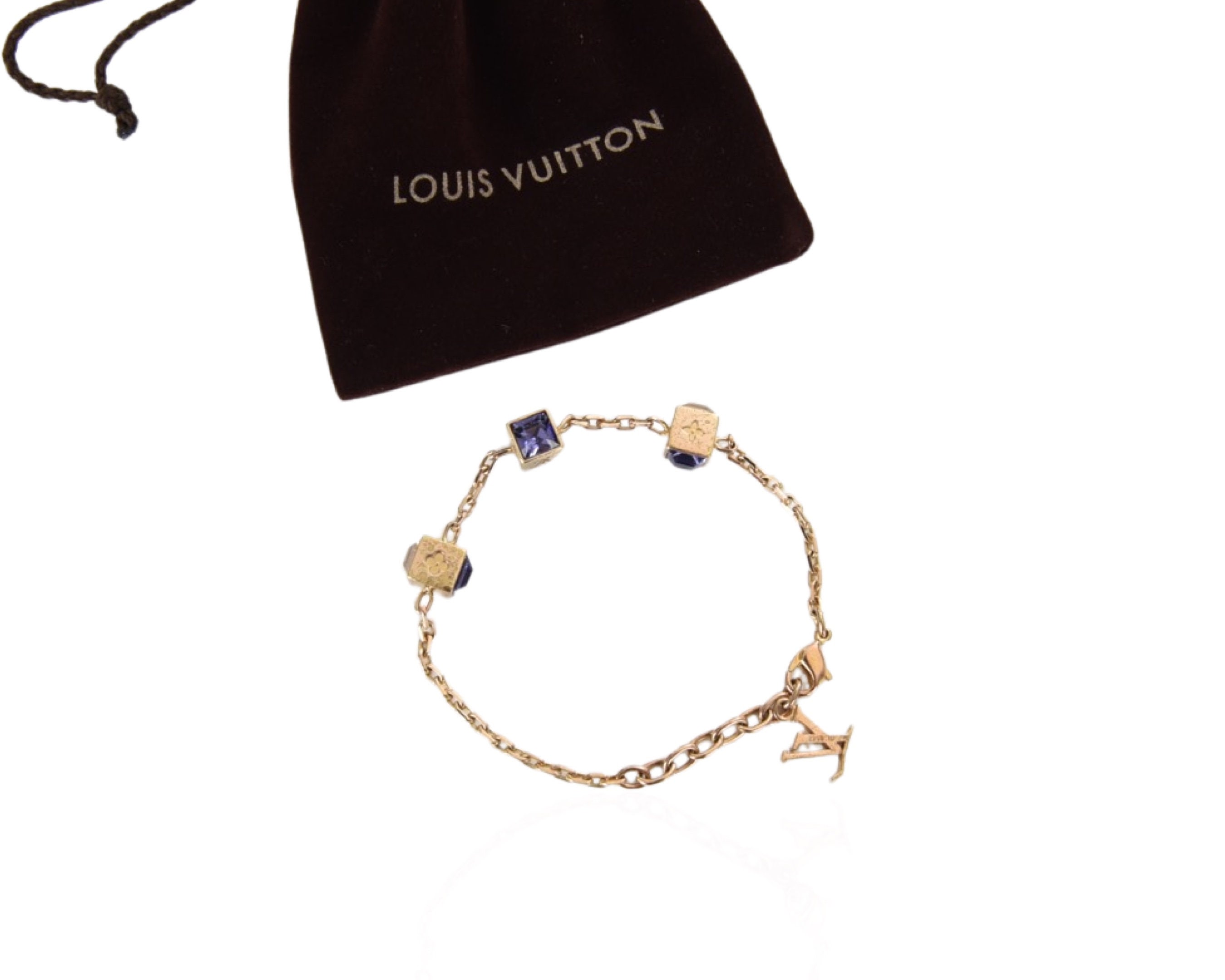 Louis Vuitton Upcycled Monogram Flower & Lock Bangles/ Bracelets