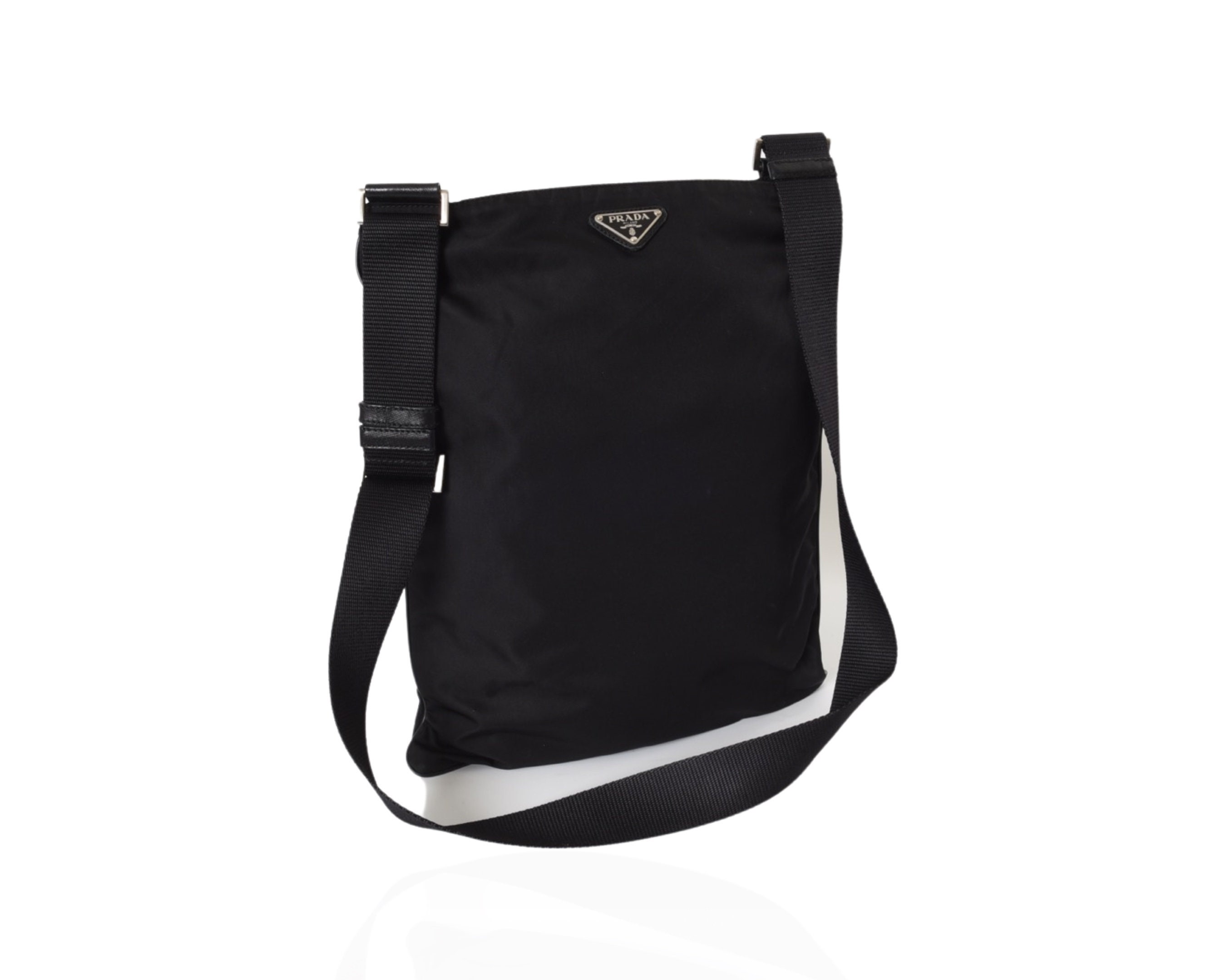 PRADA: System bag in sheepskin - White  Prada crossbody bags 1BD292 2EC9  online at