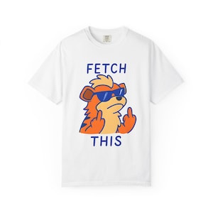 Koszulka unisex „Przynieś tę zabawę Growlithe”, prezent dla miłośników psów