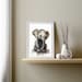Baby Elephant Printable Wall Art, Watercolor Baby Elephant Painting ...