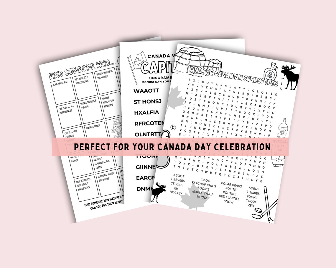 Canada Day 10 Page Activity & Colouring Printable | Canada Day ...