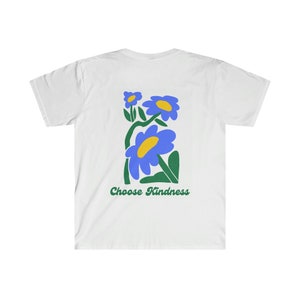 Choose Kindness Blue Flower T-Shirt