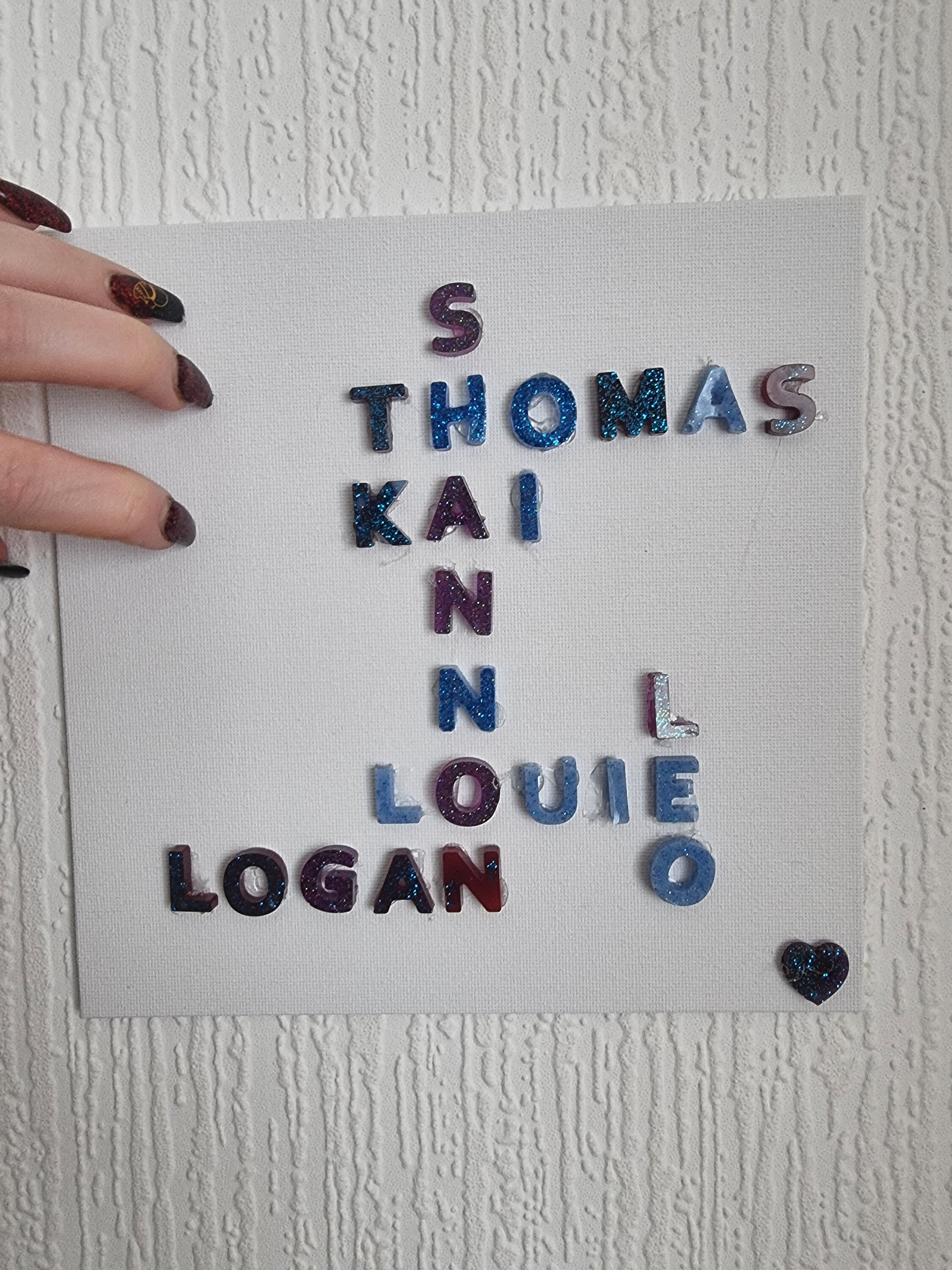 Scrable Name Wall Art Etsy