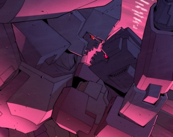 Impresión artística: Megatron x Starscream «Embrace»