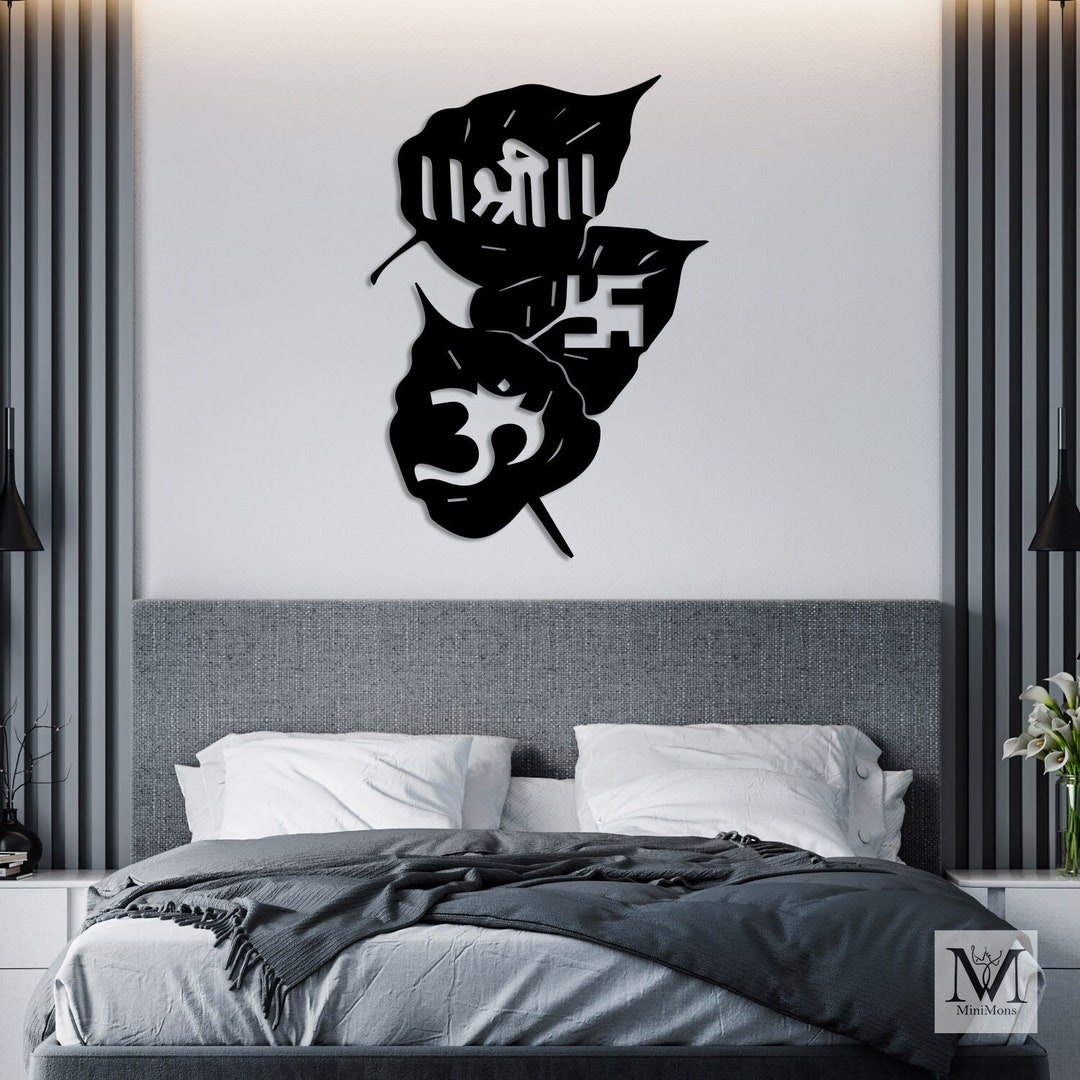 Om Wall Art, Om Sign Metal, Om Symbol Wall Decor, Om Wall Decor, Yoga