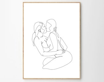 Pareja anime besándose - Etsy México Pareja anime besándose - Etsy México