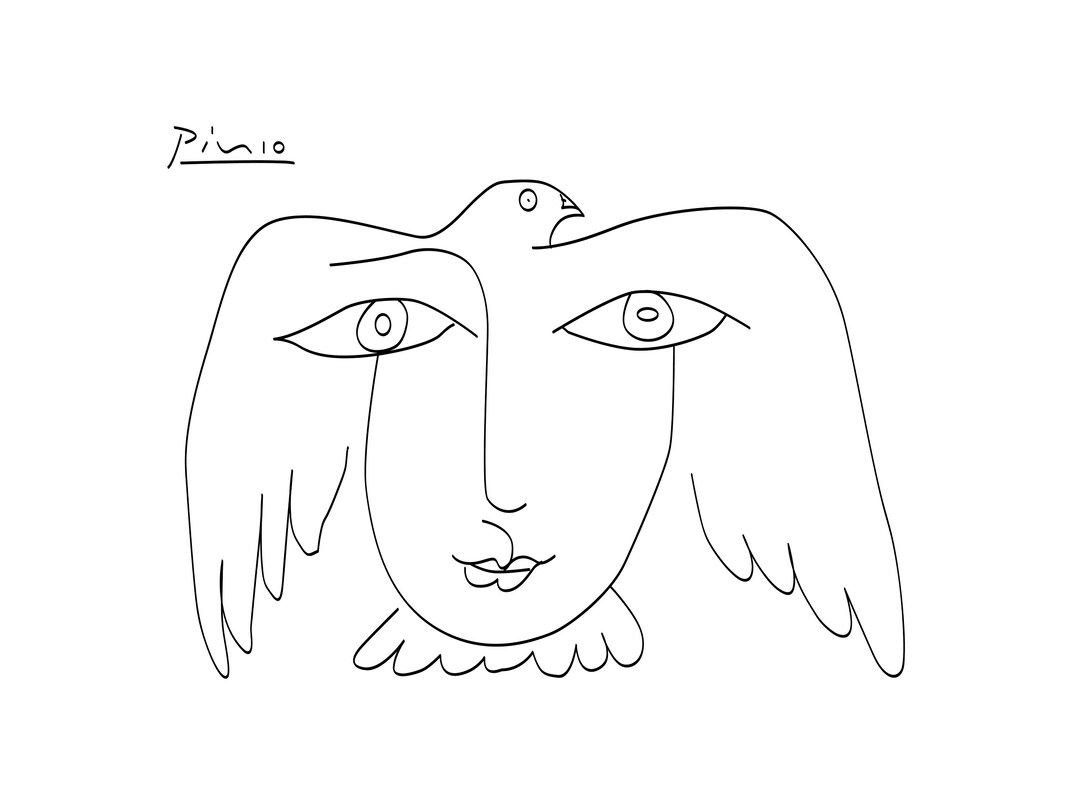 Picasso Print Picasso Drawings Printable Wall Art Picasso - Etsy