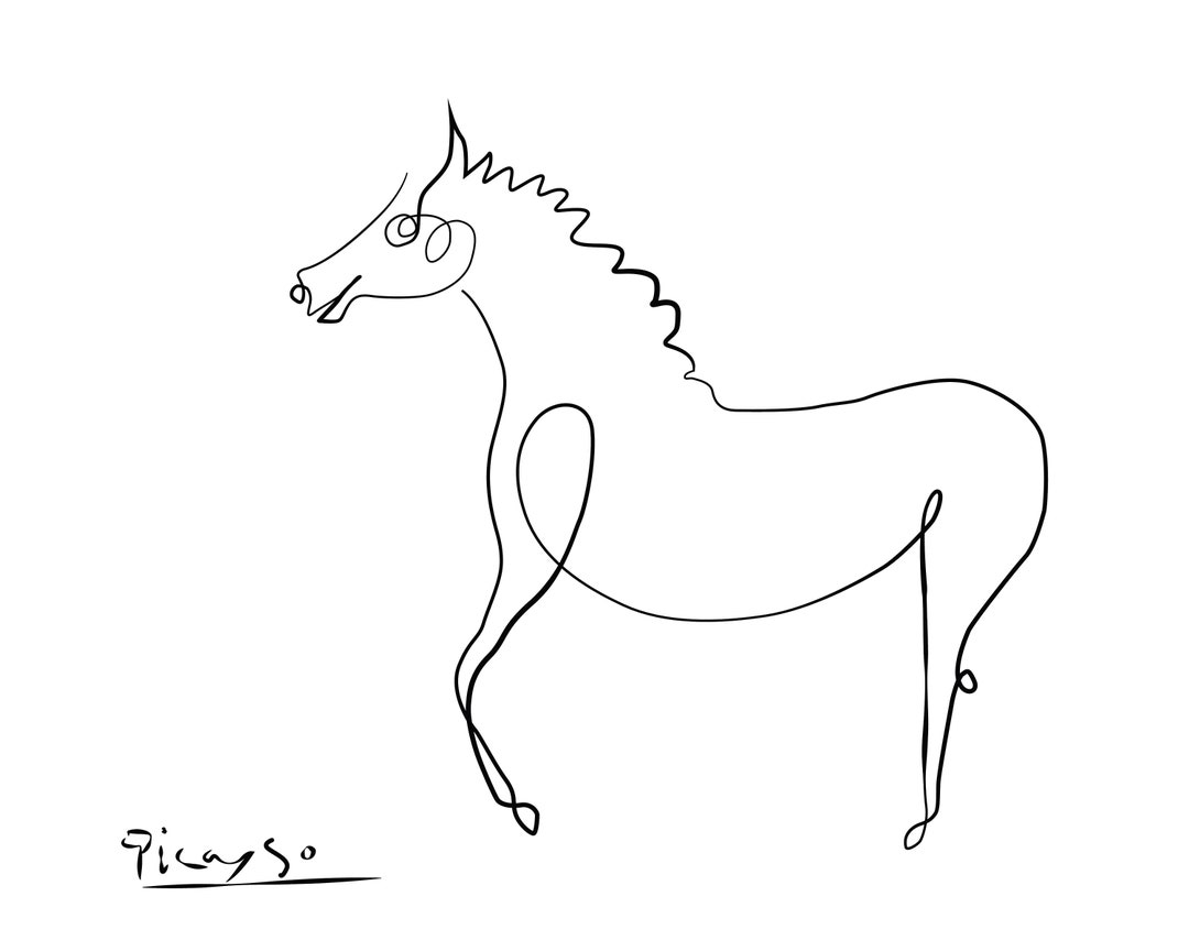 Picasso Print, Picasso Drawings, Printable Wall Art, Picasso Printable